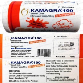 Kamagra Effervescent X7 Tablets (100mg Sildenafil)