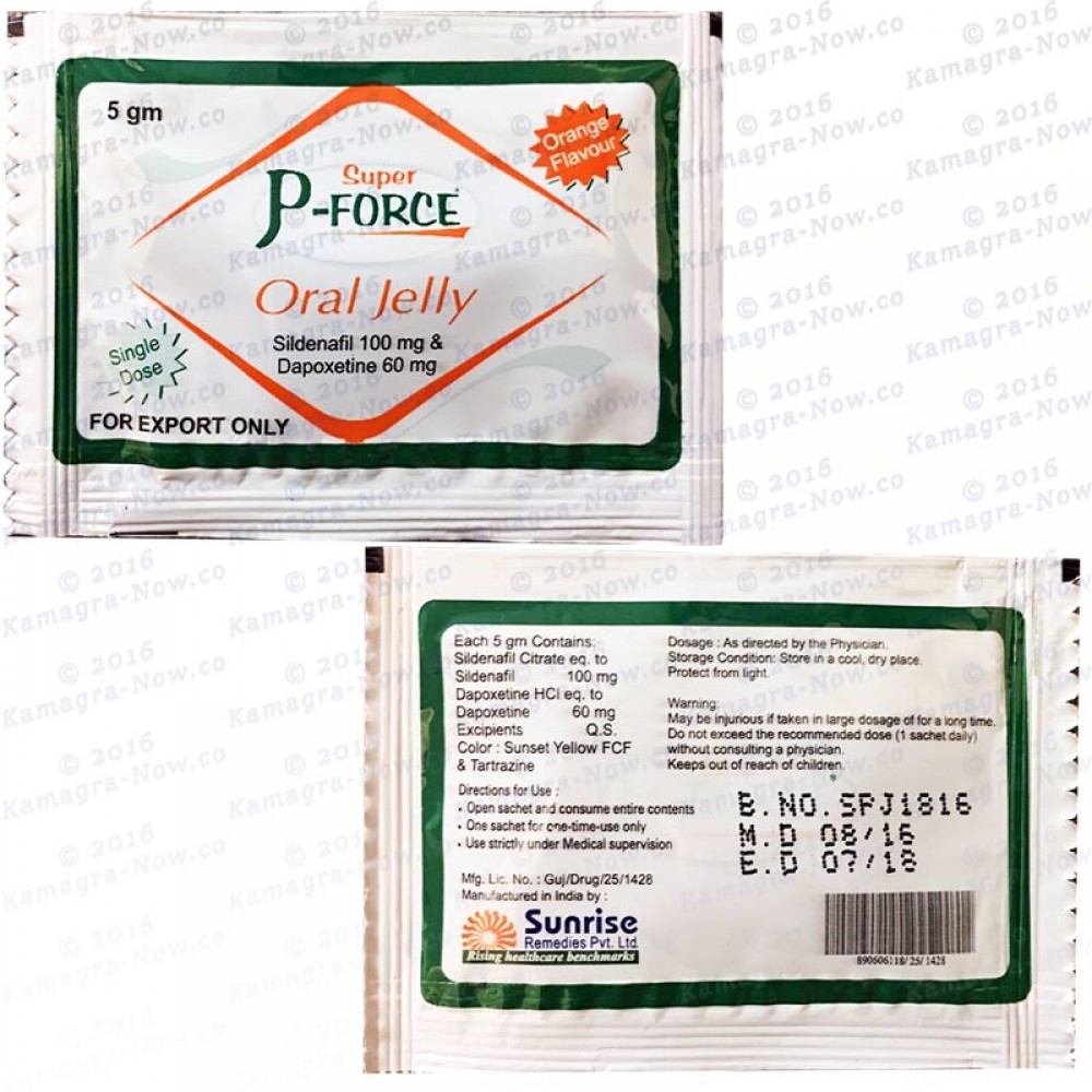 Super P-Force Oral Jelly: Sildenafil & Dapoxetine for PE & ED Treatment
