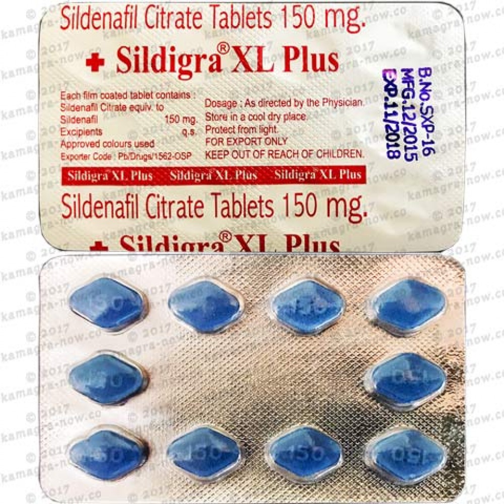 Sildigra® XL Plus 150mg Sildenafil Citrate (X60 Pills)