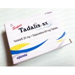 Super Tadalis SX - 80mg (Tadalafil 20mg + Dapoxetine 60mg) X 16 Pills