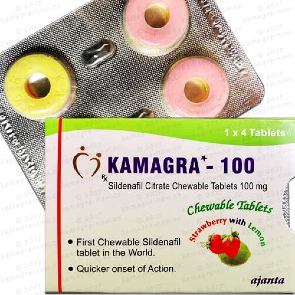 Kamagra Polo Chewable 100mg (X 32 Pills)