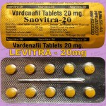 Snovitra - Vardenafil 20mg Levitra 80-Tablets