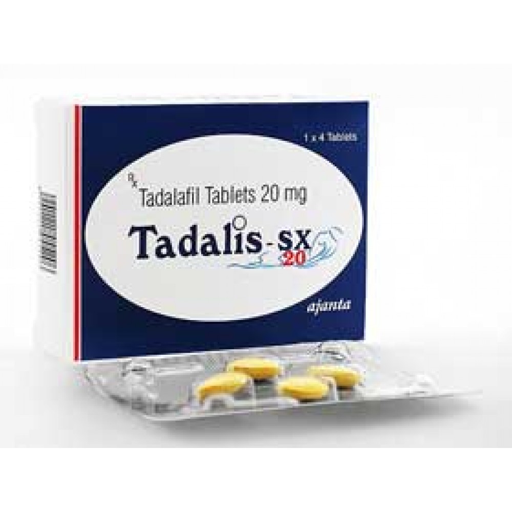 Tadalis SX 20mg X 4 Tablets (Cialis)