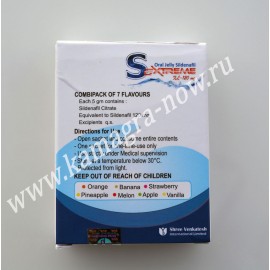 SeXtreme Oral Jelly 120mg Sildenafil X 10 Sachets