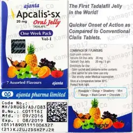 Apcalis Jelly (Cialis 20mg) Tadalafil X 30 Sachets