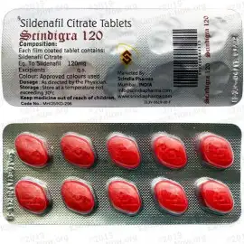 Scindigra (120mg Sildenafil) X10 Pills